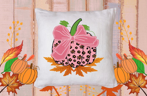 Cute Pumpkin with Bow 1: A Versatile Graphic for Crafts and Website Design
