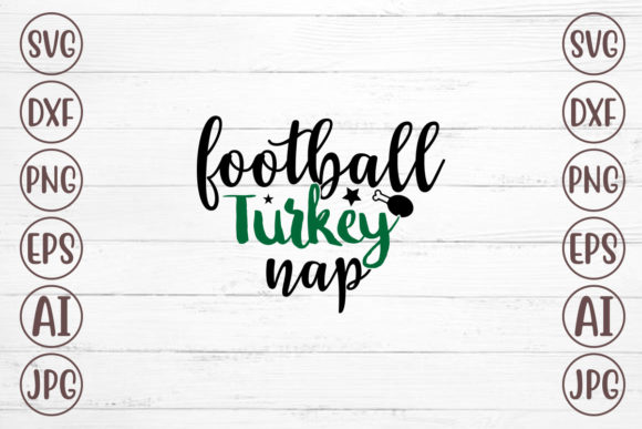 Football Turkey Nap Graphics for Crafts