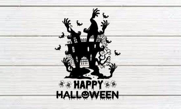 Halloween Nice House Graphics for Crafts and Marketing