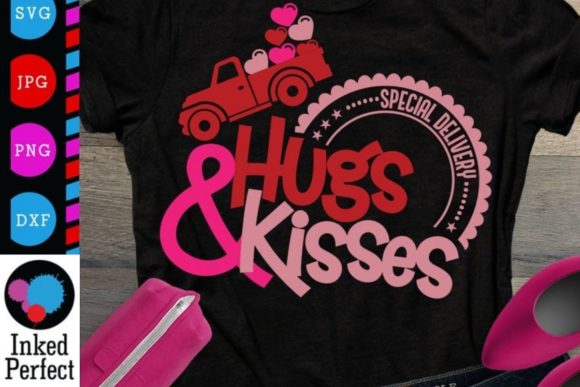 Special Delivery Hugs and Kisses Graphic for Valentine’s Crafts